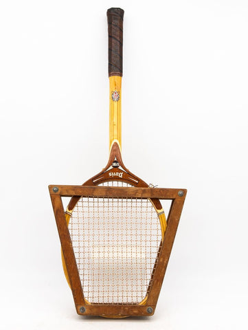 Vintage Davis Tennis Racket with Press, USA 1970s
