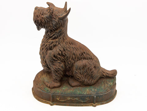 Cast Iron Door Stop in the Shape of a Scottie, English 20th Century