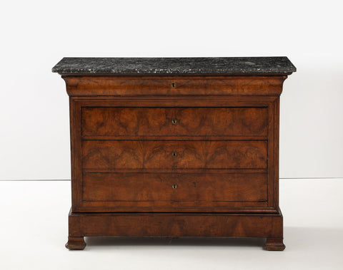 French Mahogany Louis Philippe Commode, Late 19th Century