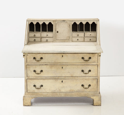 French Painted Secretary Desk with Fallfront, Mid 19th century