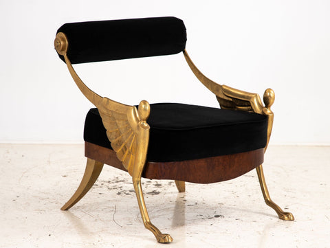 Brass Atlantis Chair in the Style of Mark Brazier Jones