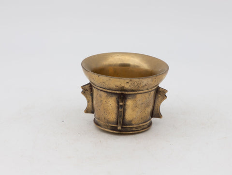 Antique Vintage Brass Mortar