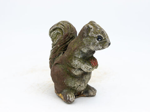 Cast Stone Squirrel Garden Ornament, 20th Century