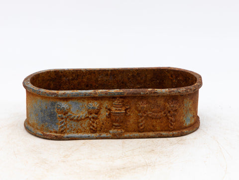 Small Cast Iron Oval Planter, France Early 20th C.