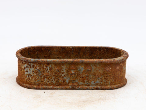 Small Cast Iron Oval Planter, France Early 20th C.