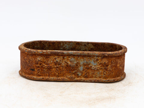 Small Cast Iron Oval Planter, France Early 20th C.