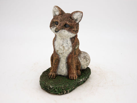 Reconstituted Stone Fox Small Garden Ornament, 20th Century