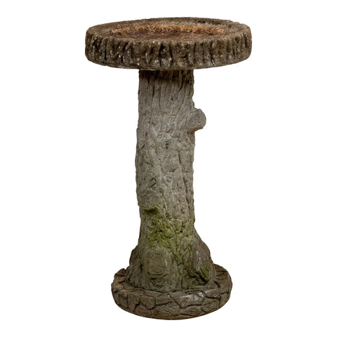 Faux Bois Bird Bath